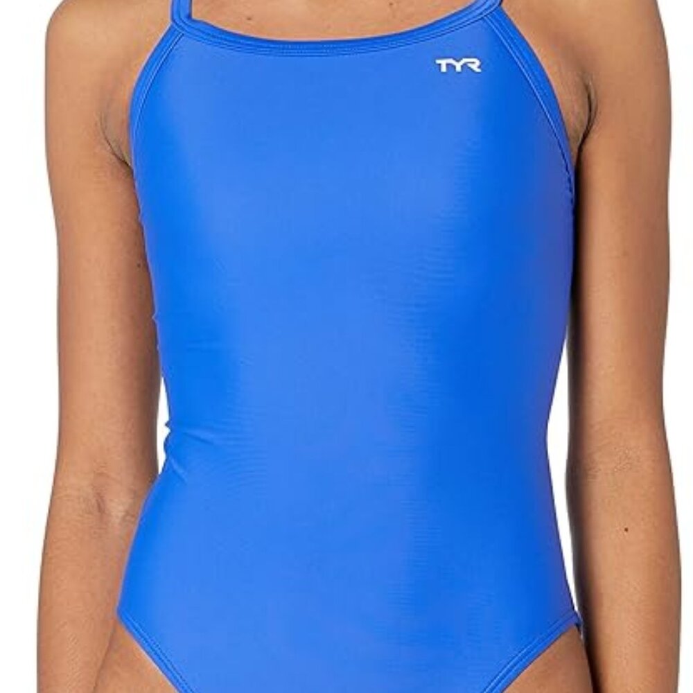 TYR Women's Tyreco Solid Diamondback Swimsuit Royal